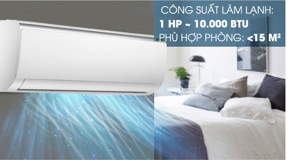 Công suất hoạt động  là 1 HP