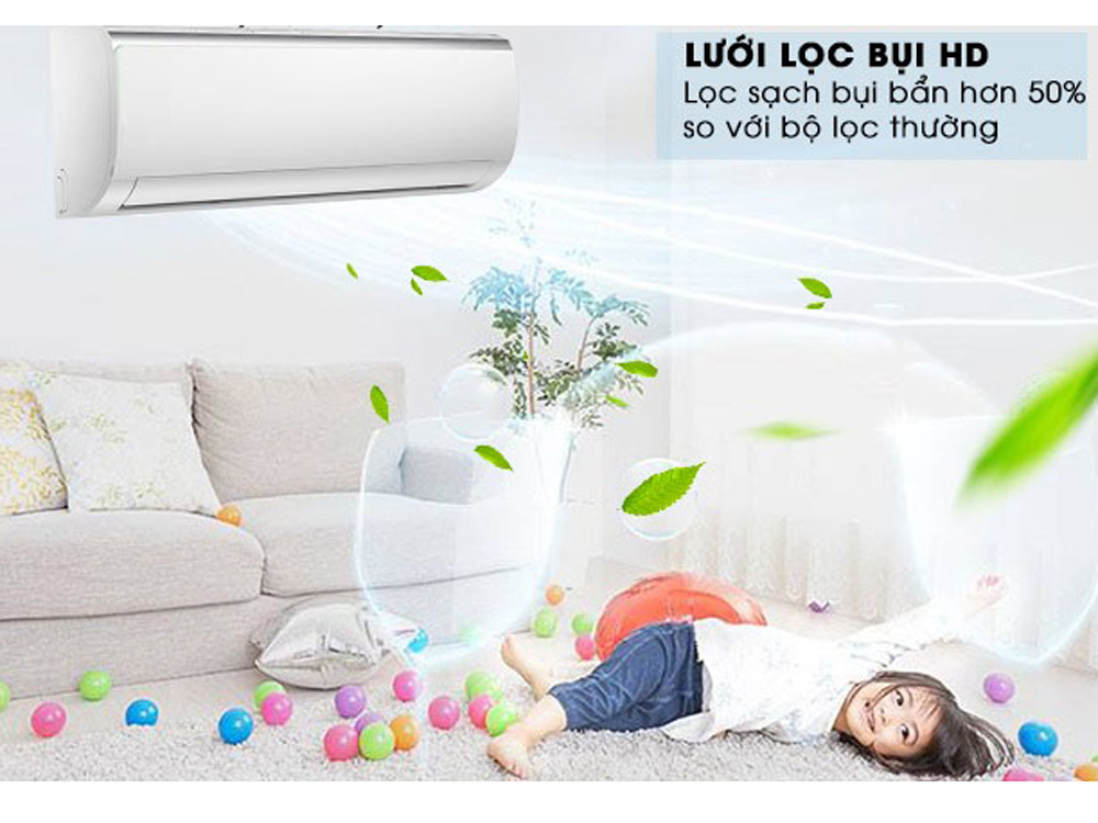 Lưới lọc hiện đại cho phép lọc sạch 50% vi khuẩn và bụi bẩn