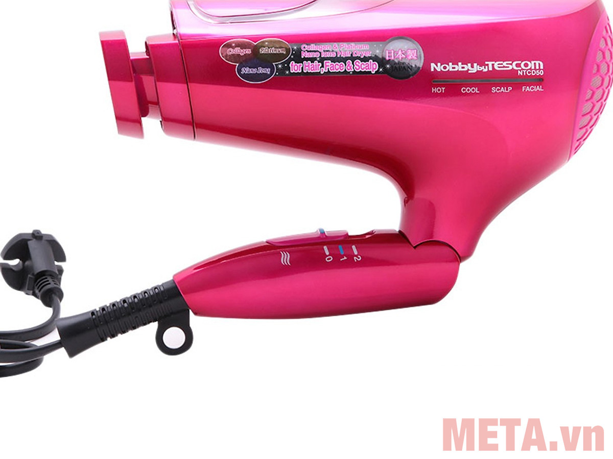 Máy sấy tóc bổ sung Collagen Platinum & Nano ion âm Tescom NTCD50