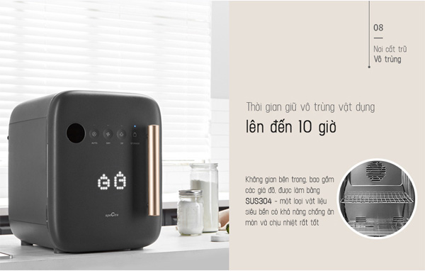 Thời gian lưu trữ lên đến 10 giờ