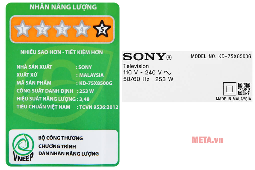 Tivi Sony Android 4K 75 inch KD-75X8500G