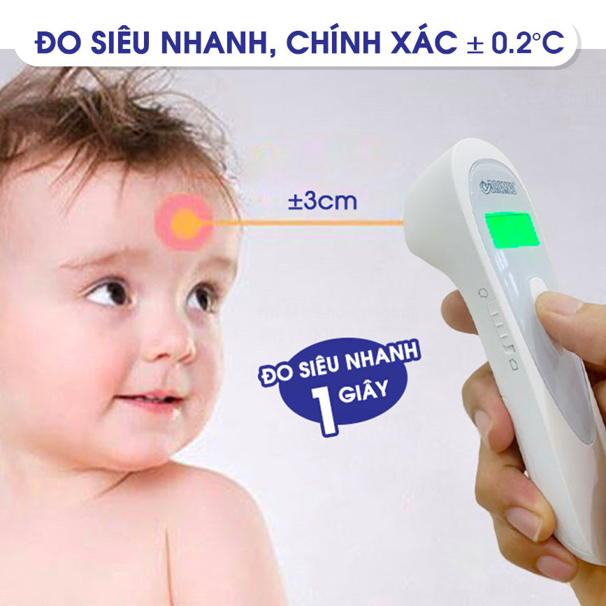 Hướng dẫn cách đo với nhiệt kế hồng ngoại Bremed