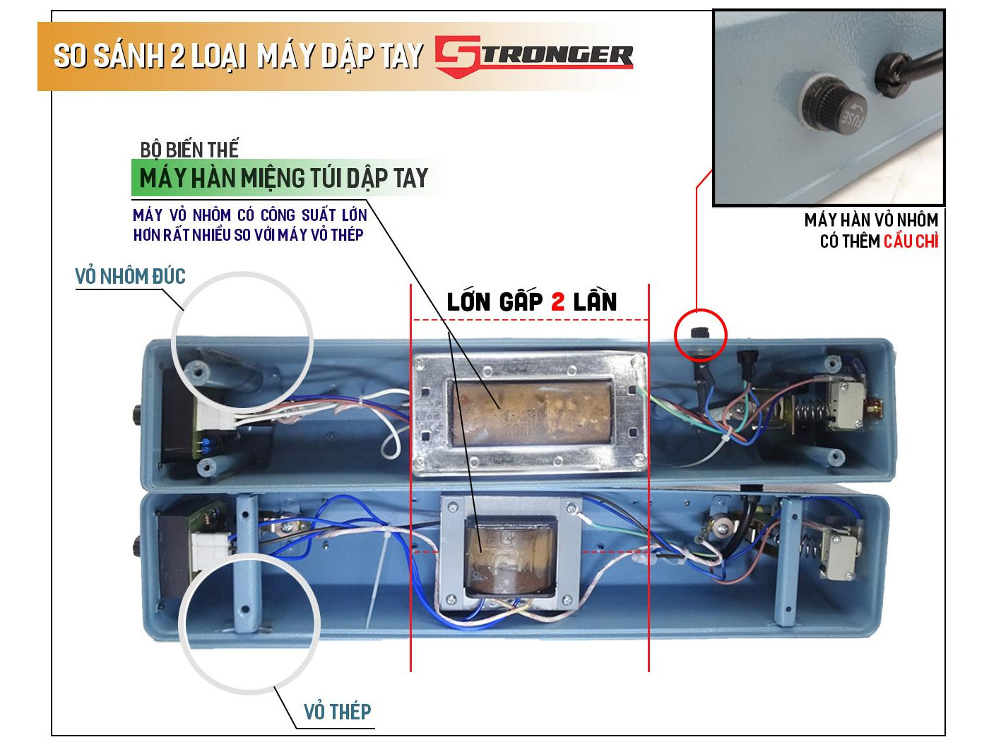 Máy hàn miệng túi dập tay 