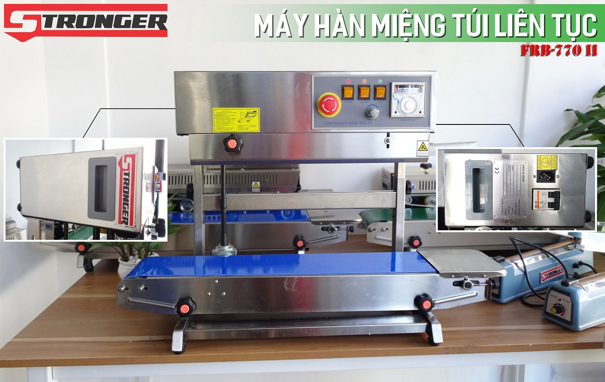 Máy hàn miệng túi liên tục có in date