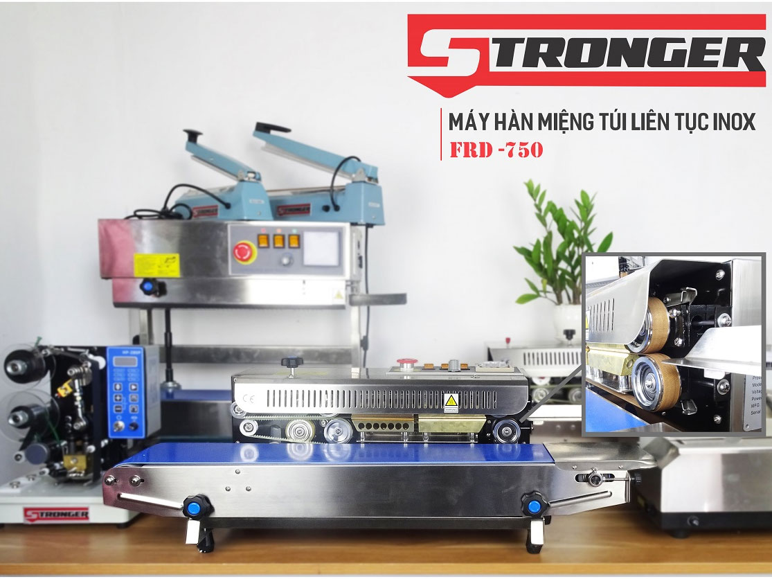  FRD-750-IN có bề rộng đường hàn miệng túi: 6-10mm