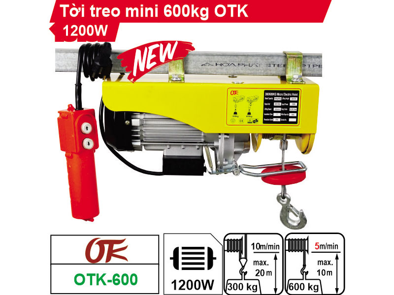 Tời điện OTK 300-600kg