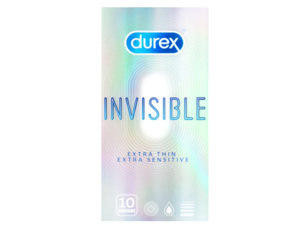 Bao cao su siêu mỏng Durex Invisible Extra Thin (Hộp 10 chiếc)