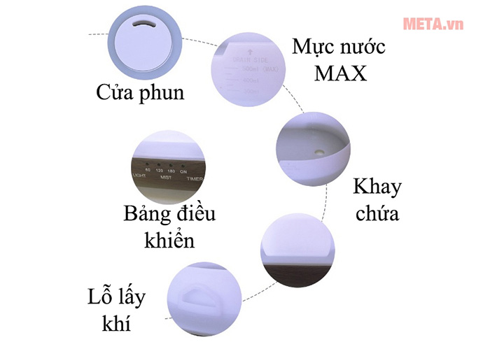 Máy khuếch tán tinh dầu loa NT020
