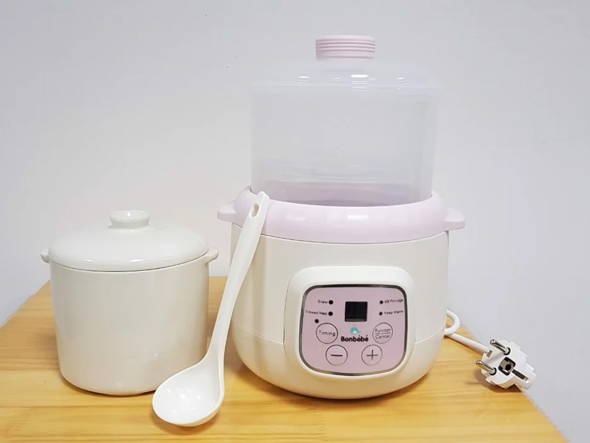 Nồi hấp màu hồng