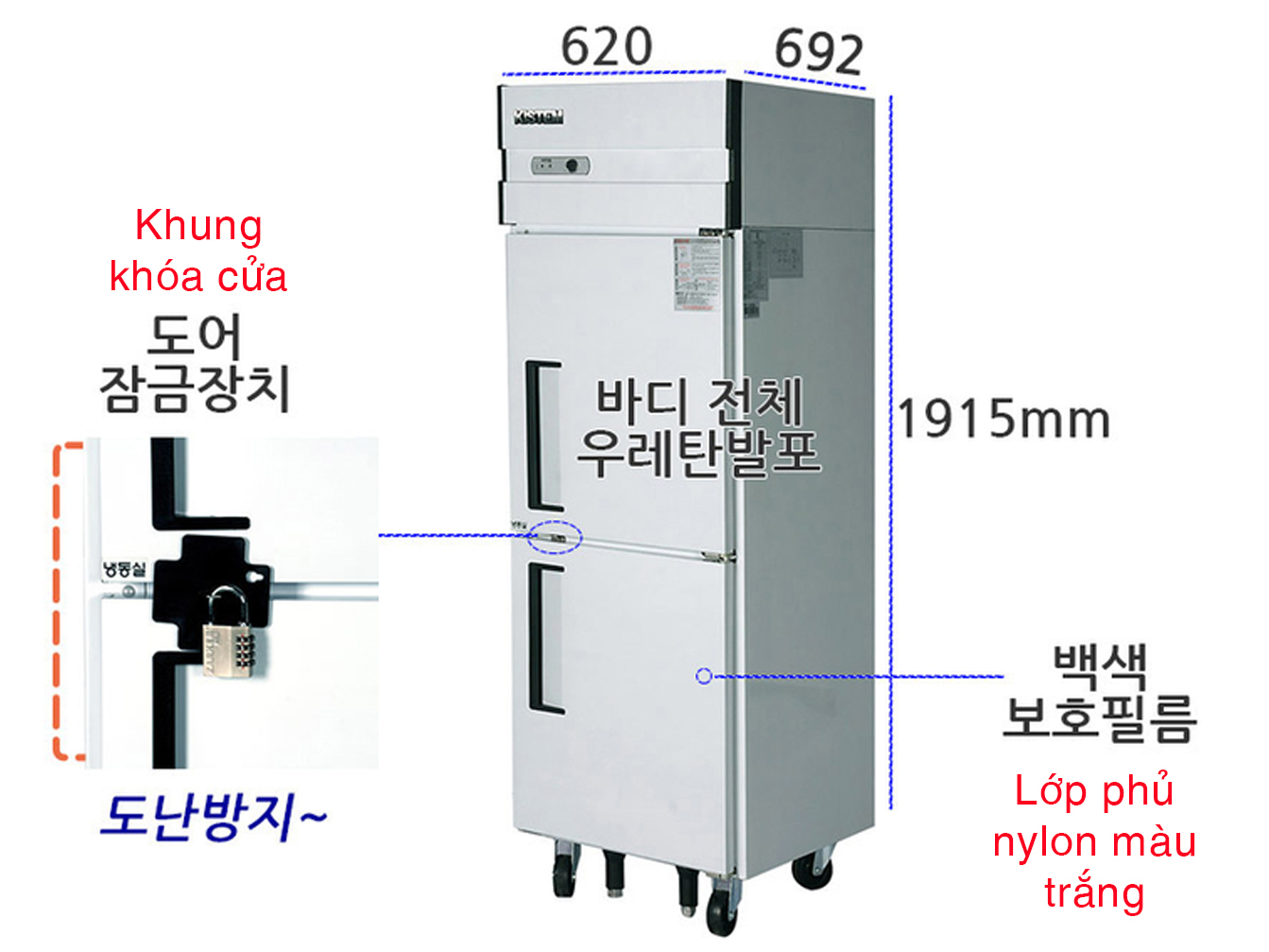 Tủ đông 2 cửa  