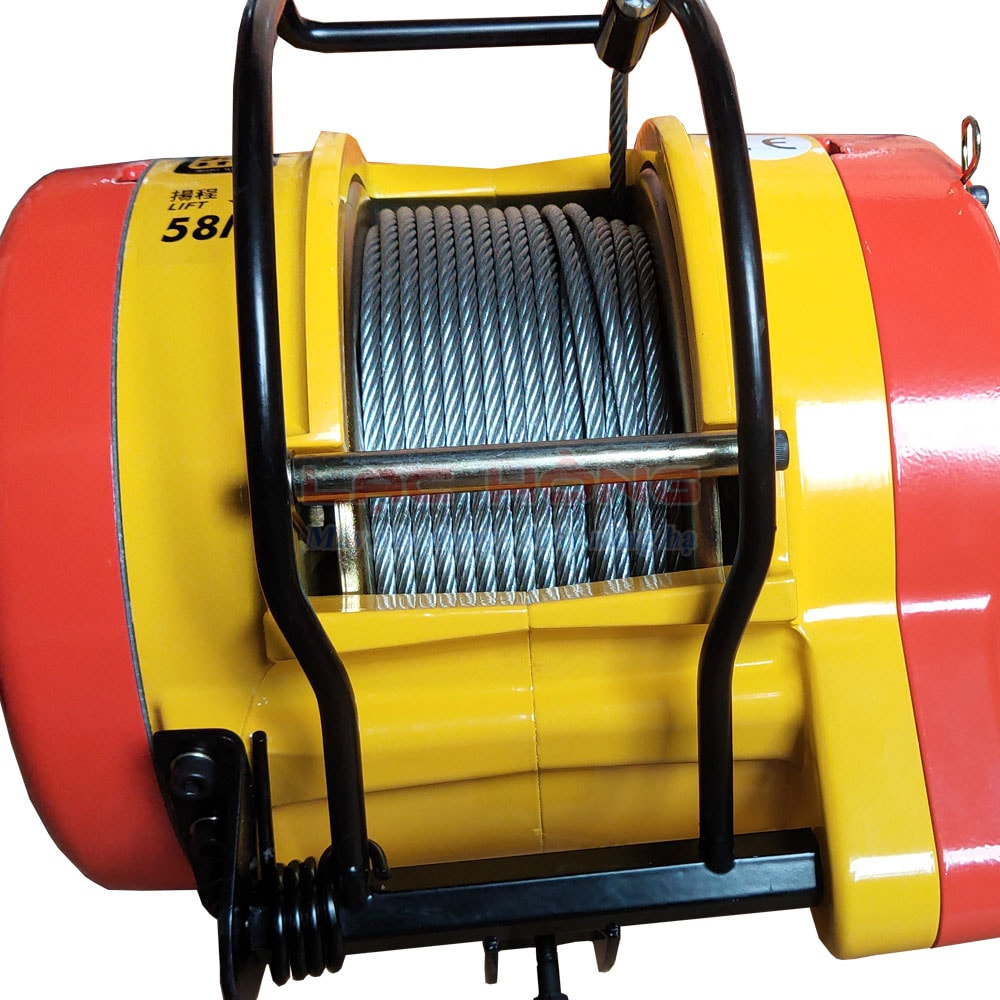 Tời điện Kio Winch được trang bị dây cáp chắc chắn