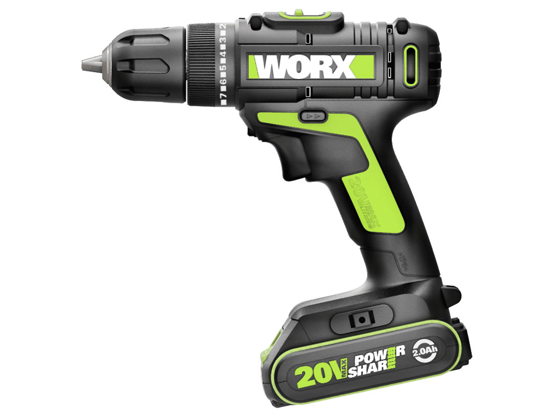 Máy khoan vặn vít dùng pin Li-ion 20V Worx Green WU172