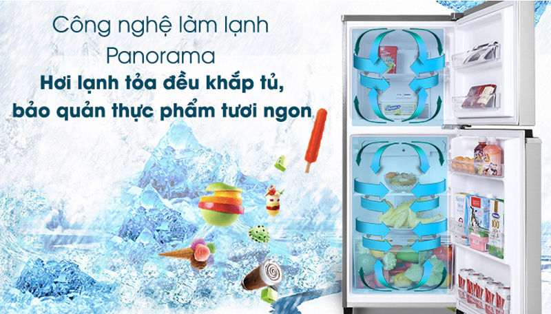 Hơi lạnh được lan tỏa đồng đều