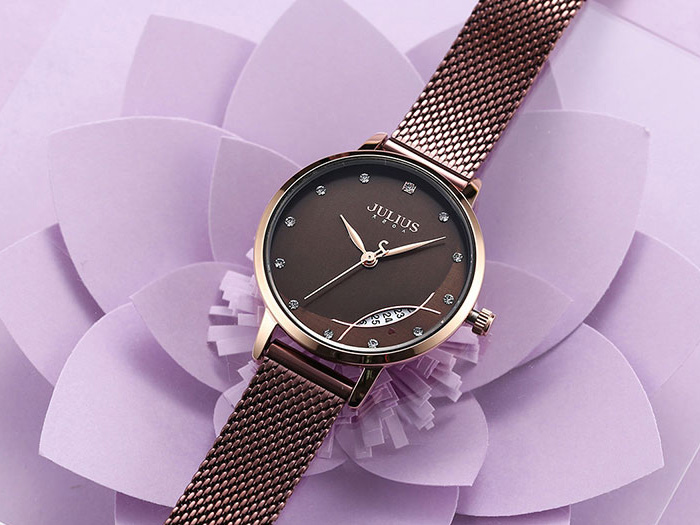 Đồng hồ nữ Julius Hàn Quốc JA-1179 dây thép