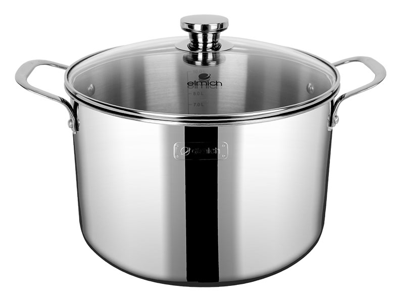 Review nồi luộc gà inox 3 lớp đáy liền Elmich Trimax Classic 2410OL size 28cm 