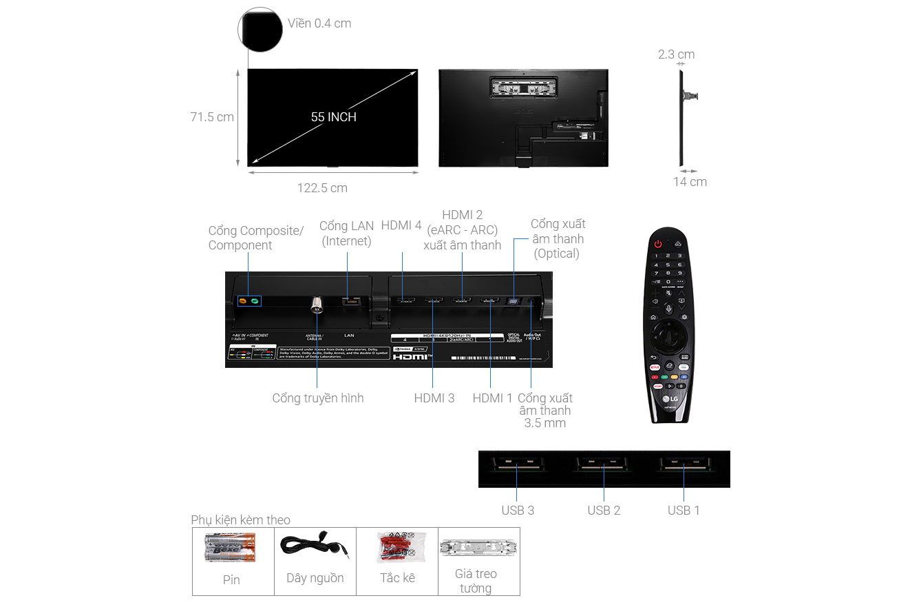 LG 4K 55 inch 55GXPTA 