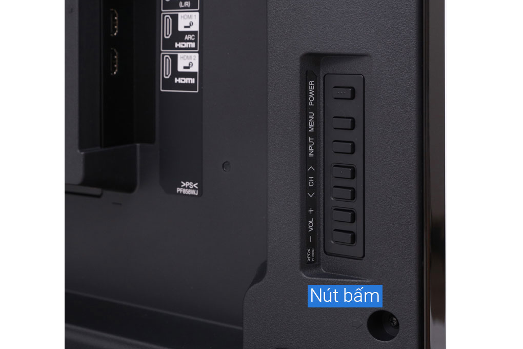 Các nút bấm nhanh phía sau TV 