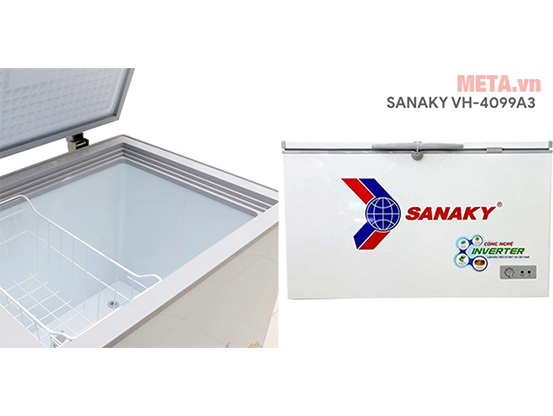 Tủ đông 1 ngăn 2 cánh Inverter Sanaky VH-4099A3 305 lít