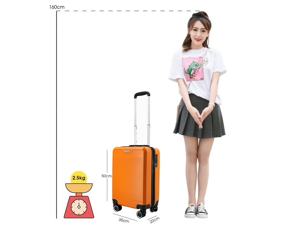 Kích thước của vali P808 size 20 inch