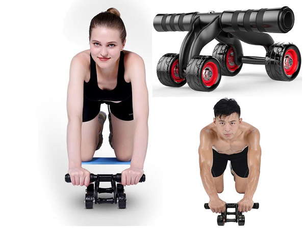 Bài tập đơn giản với bánh xe tập bụng