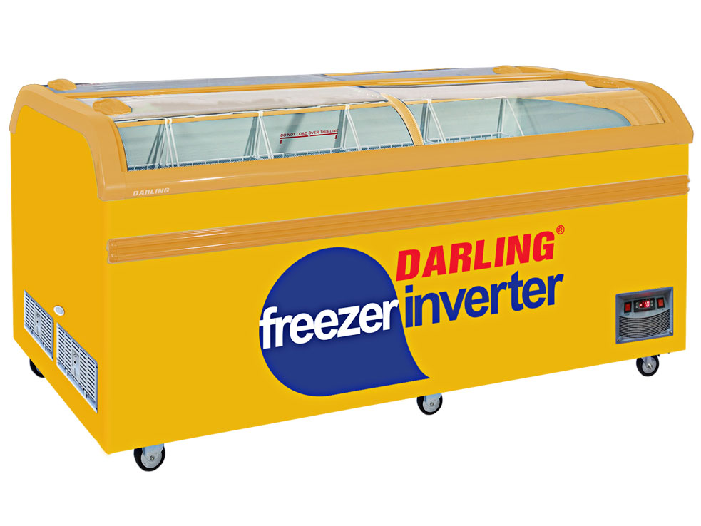 Tủ đông siêu thị Darling inverter 4 kính cong 2 bên DMF-10079ASKI - 1.100 lít