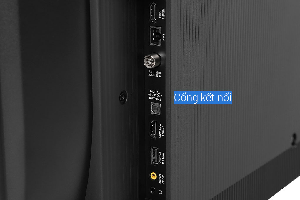 Các cổng kết nối của android tivi TCL 43P715 