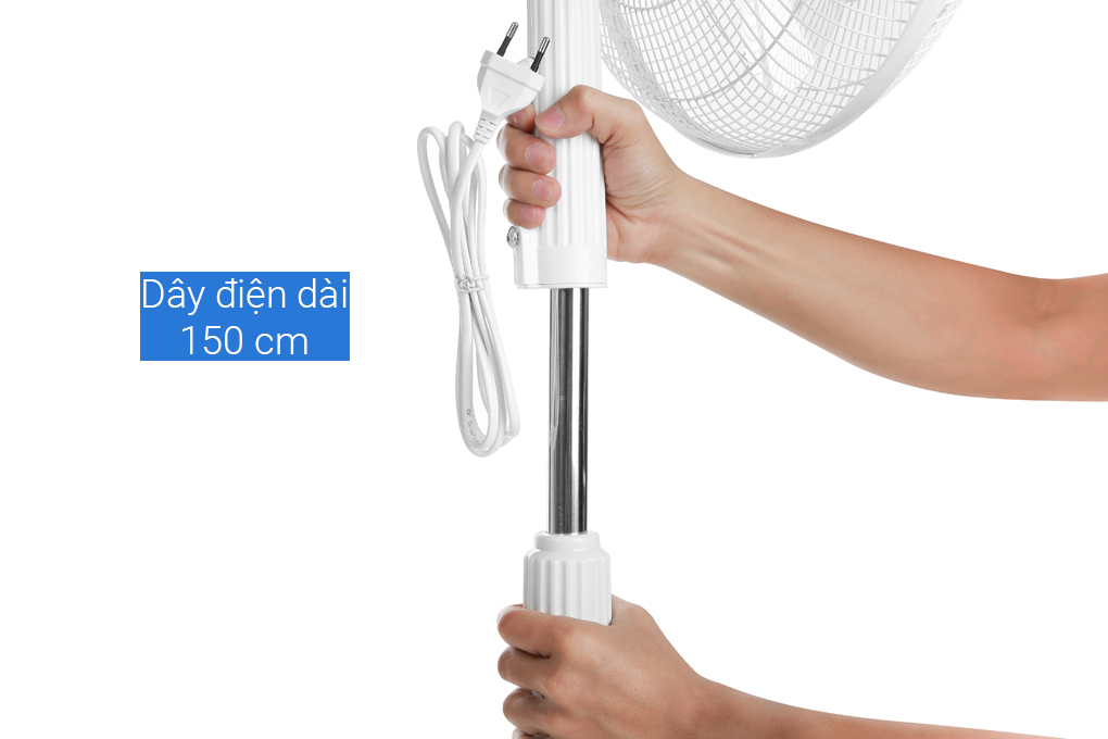 Quạt cây Comfee CF FF4019VEW cho phép bạn thay đổi chiều cao từ 93 - 105,5cm