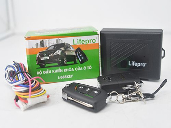Bộ khóa điều khiển cửa ô tô Lifepro L585-KEY (12V)