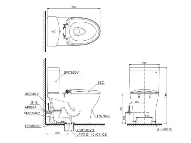 Toto CS769DRT8