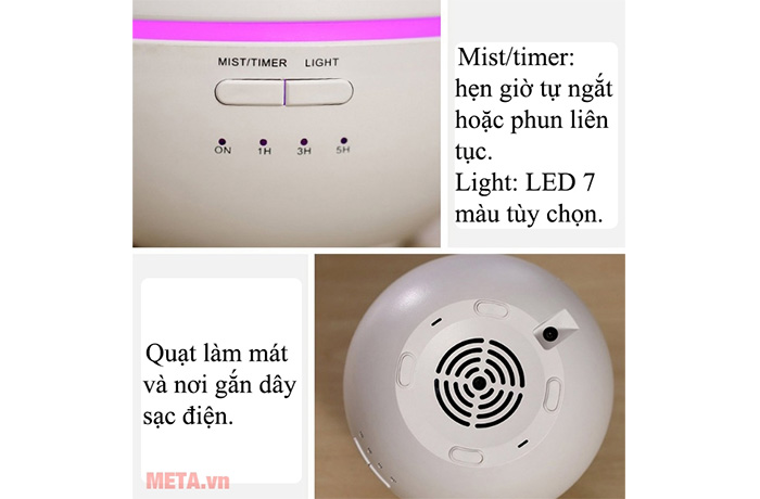 Máy khuếch tán tinh dầu tròn hình sao NT010