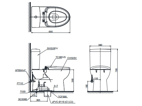Toto CS320DRT3 