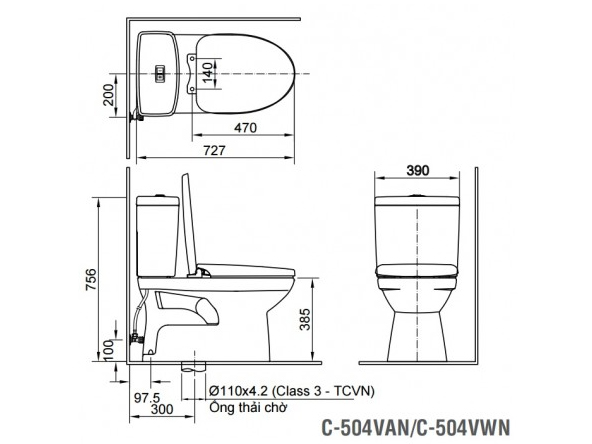 Inax C-504VWN/BW1