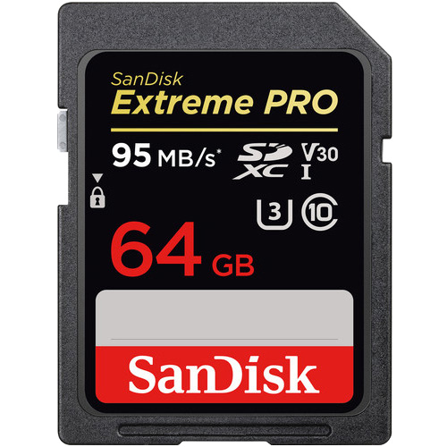 Thẻ nhớ máy ảnh 64GB Sandisk Extreme SDSDXVE-064G-GNCIN C10 UHS-I