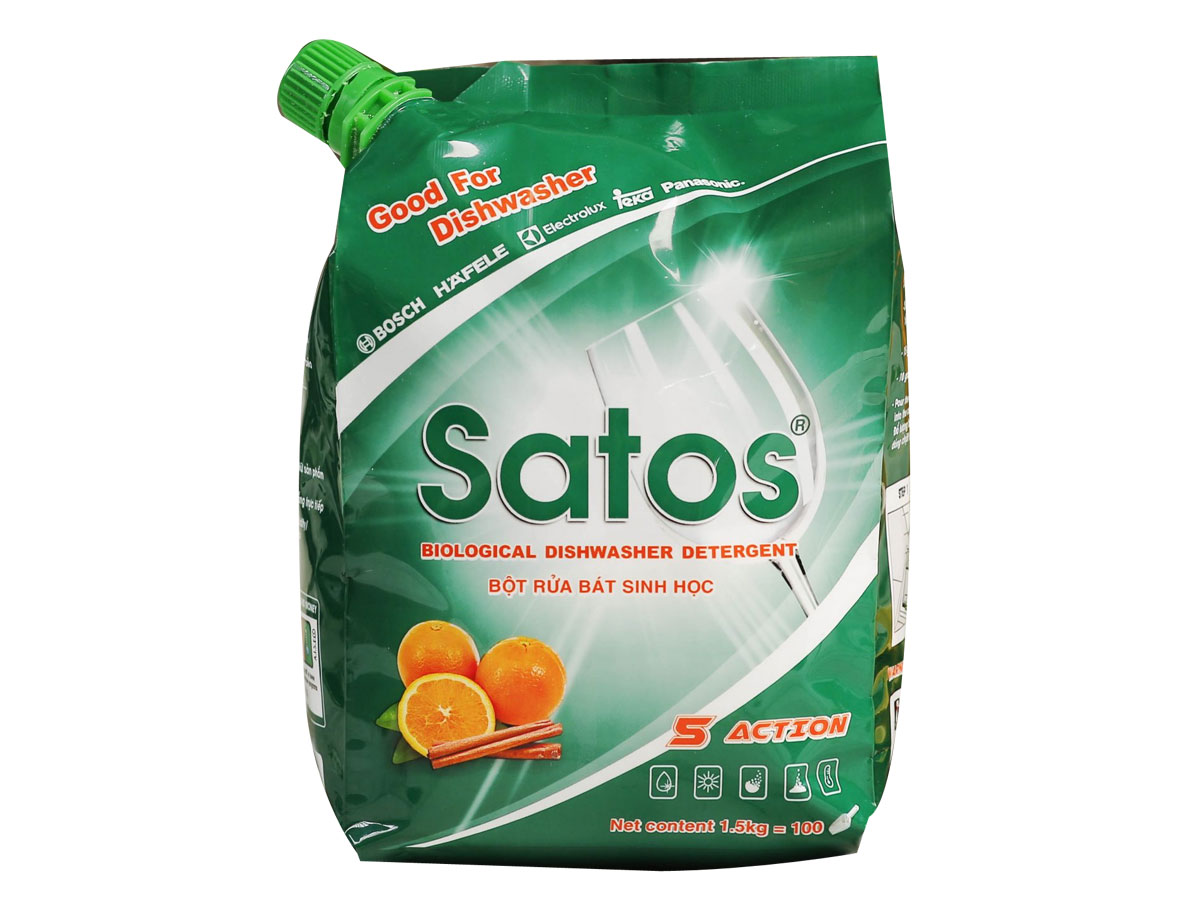 Bột rửa bát sinh học Satos