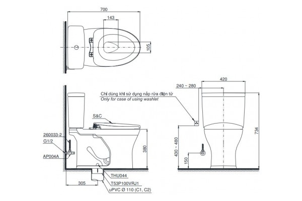 Toto CS735DW7