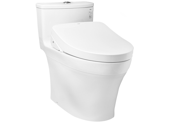 Bồn cầu điện tử 1 khối Toto MS885CDW12 (Kèm nắp rửa điện tử Washlet TCF4911EZ)