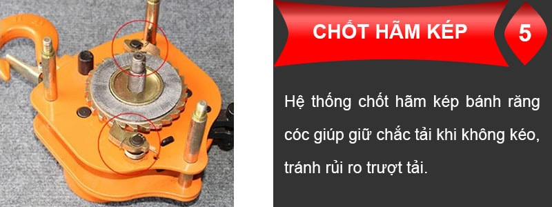 Chốt hãm kẹp tăng độ an toàn