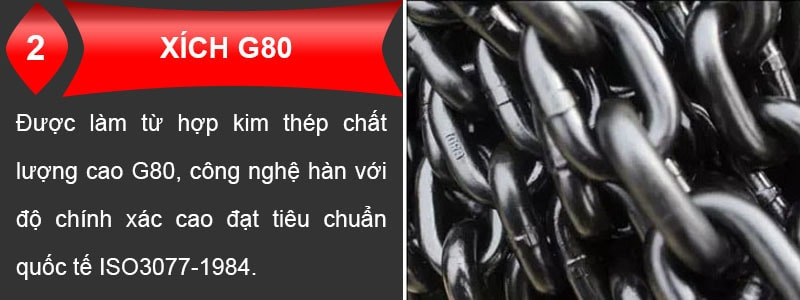 Xích chắc khỏe chịu tải trọng lớn