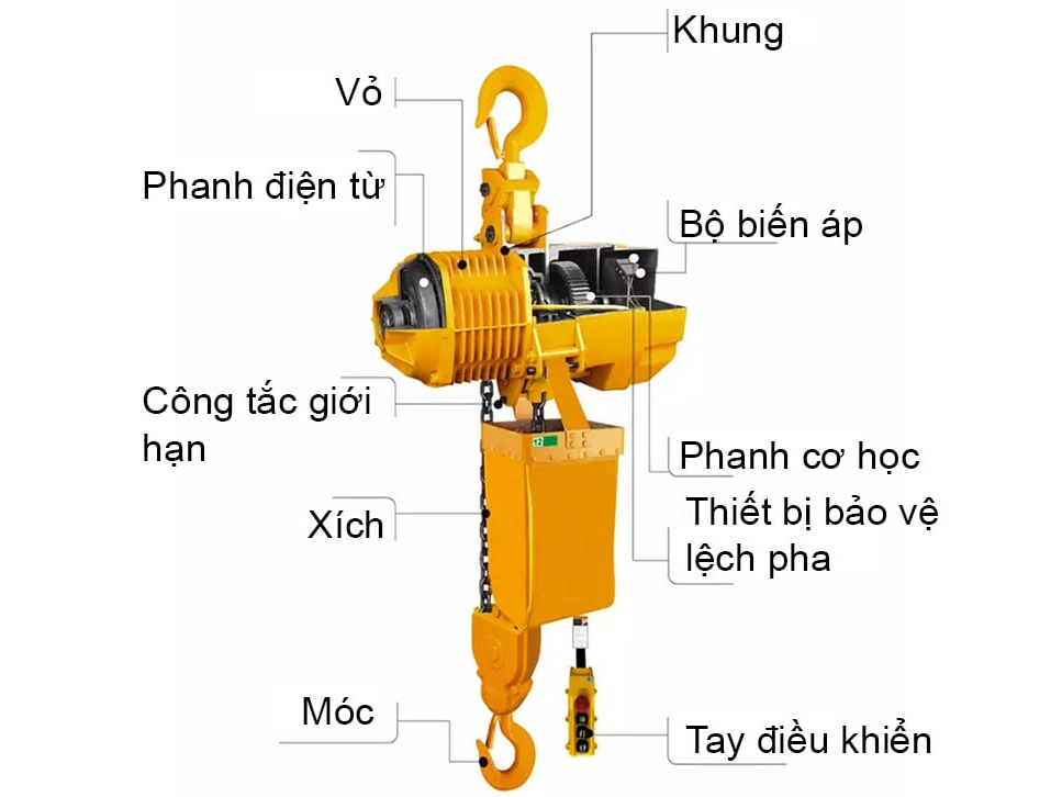 Pa lăng xích điện  