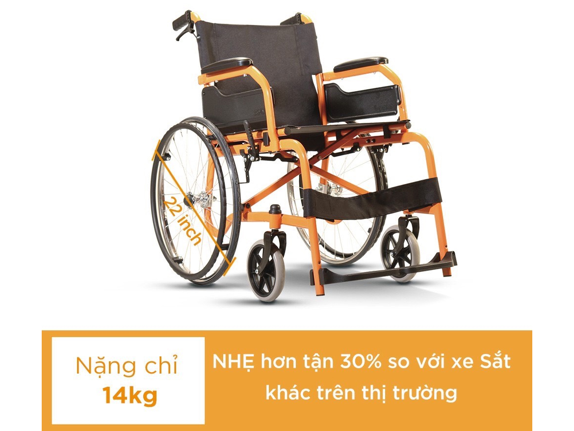 Xe lăn sắt Champion 100 (CHM100)  