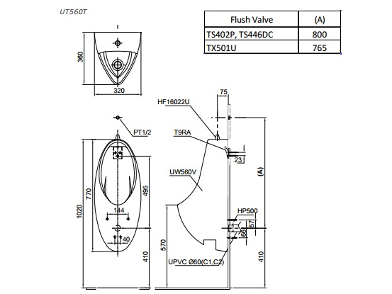 Toto UT560T