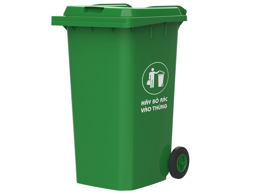 Thùng rác Duy Tân nắp kín 240 lít