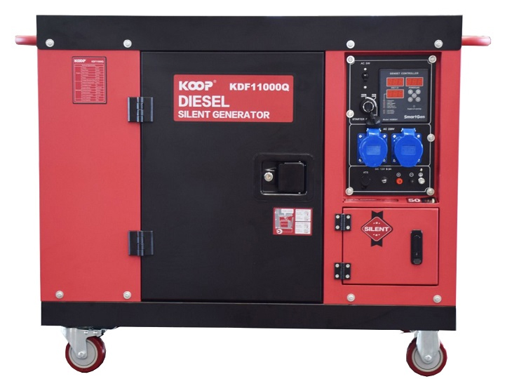 Máy phát điện chạy dầu Koop KDF11000Q 1 pha - 8KW