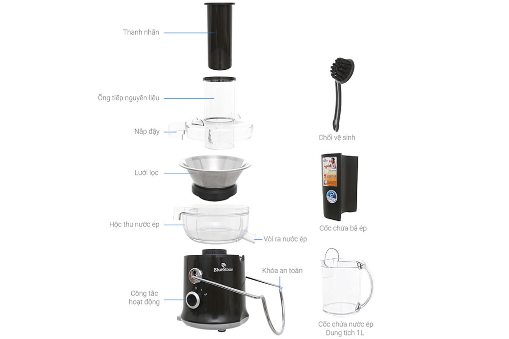 Máy ép hoa quả Bluestone JEB-6535