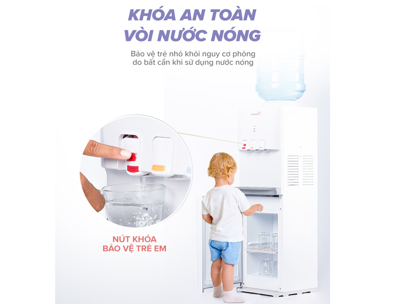 Khóa an toàn với vòi nóng