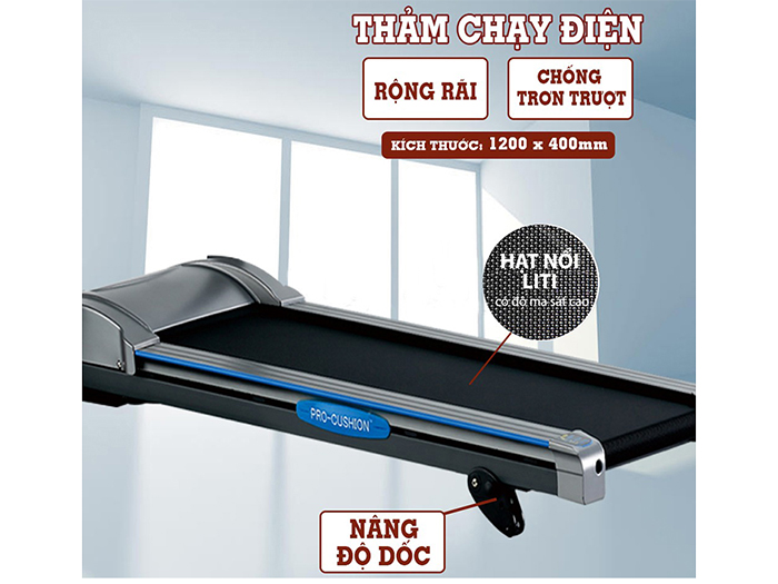 Máy chạy bộ 4 chức năng Royal-5739A