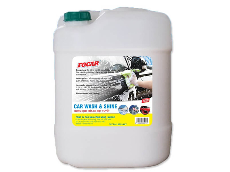 Hình ảnh dung dịch rửa xe bọt tuyết Car wash & shine 20 lít