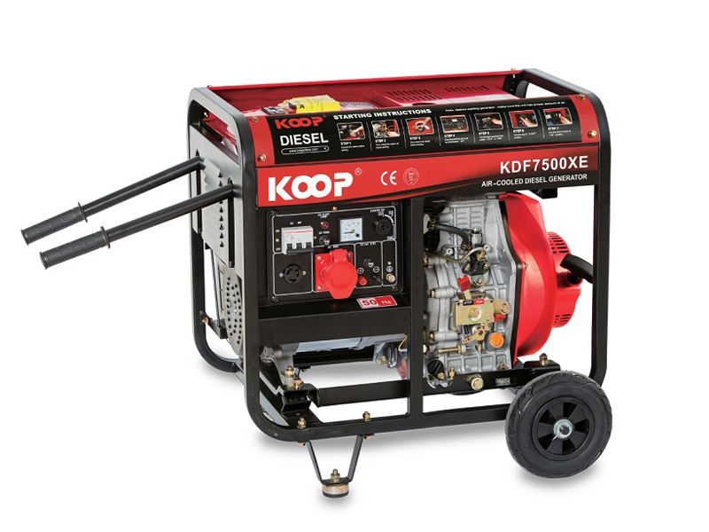 Máy phát điện chạy dầu 5Kw Koop KDF7500XE