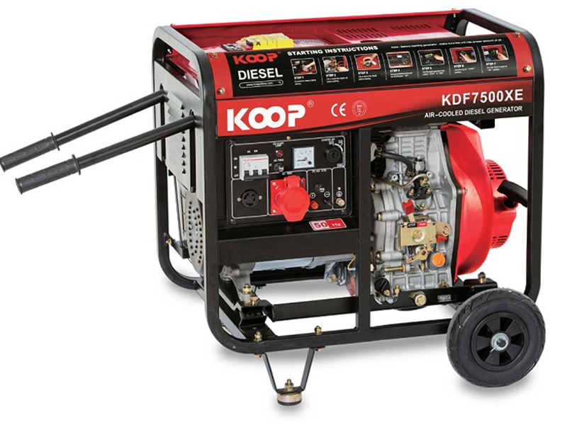 Hình ảnh máy phát điện chạy dầu 5Kw Koop KDF7500XE 