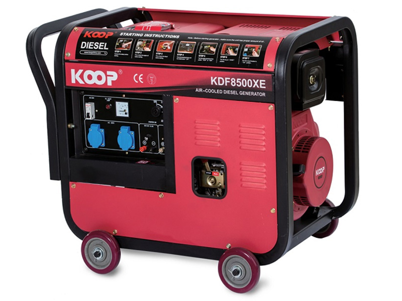 Hình ảnh máy phát điện chạy dầu 6kw Koop KDF8500XE